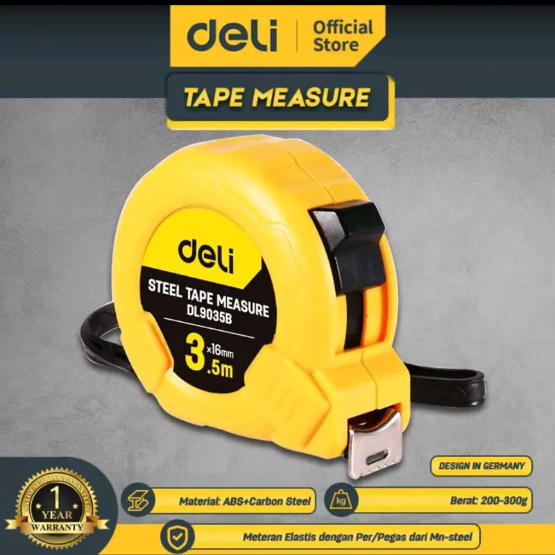 Deli measure tape meteran deli 3 m Edl9003b 0