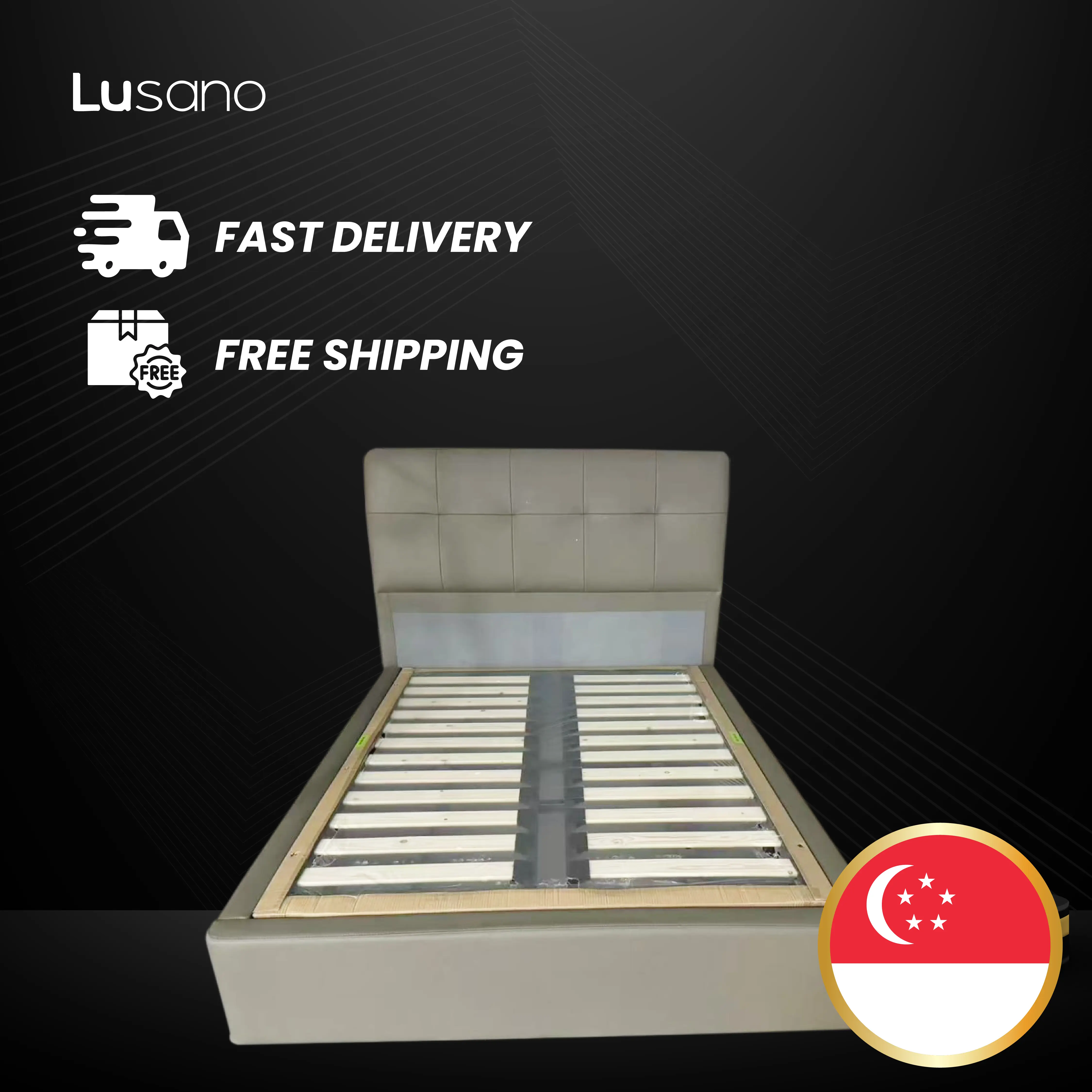[READY STOCK] Lusano Storage Bedframe ONLY