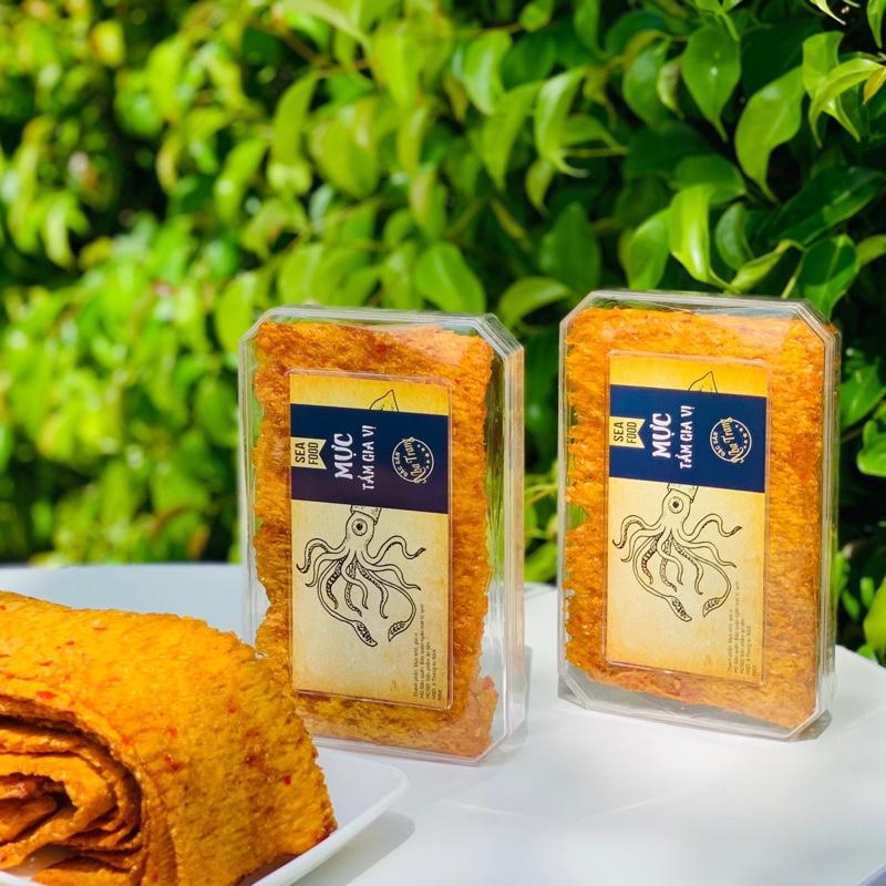  Combo 2 Hộp Tổng 300Gr Mực Cán Tẩm Gia Vị Đồ Ăn Vặt Snack Foods 