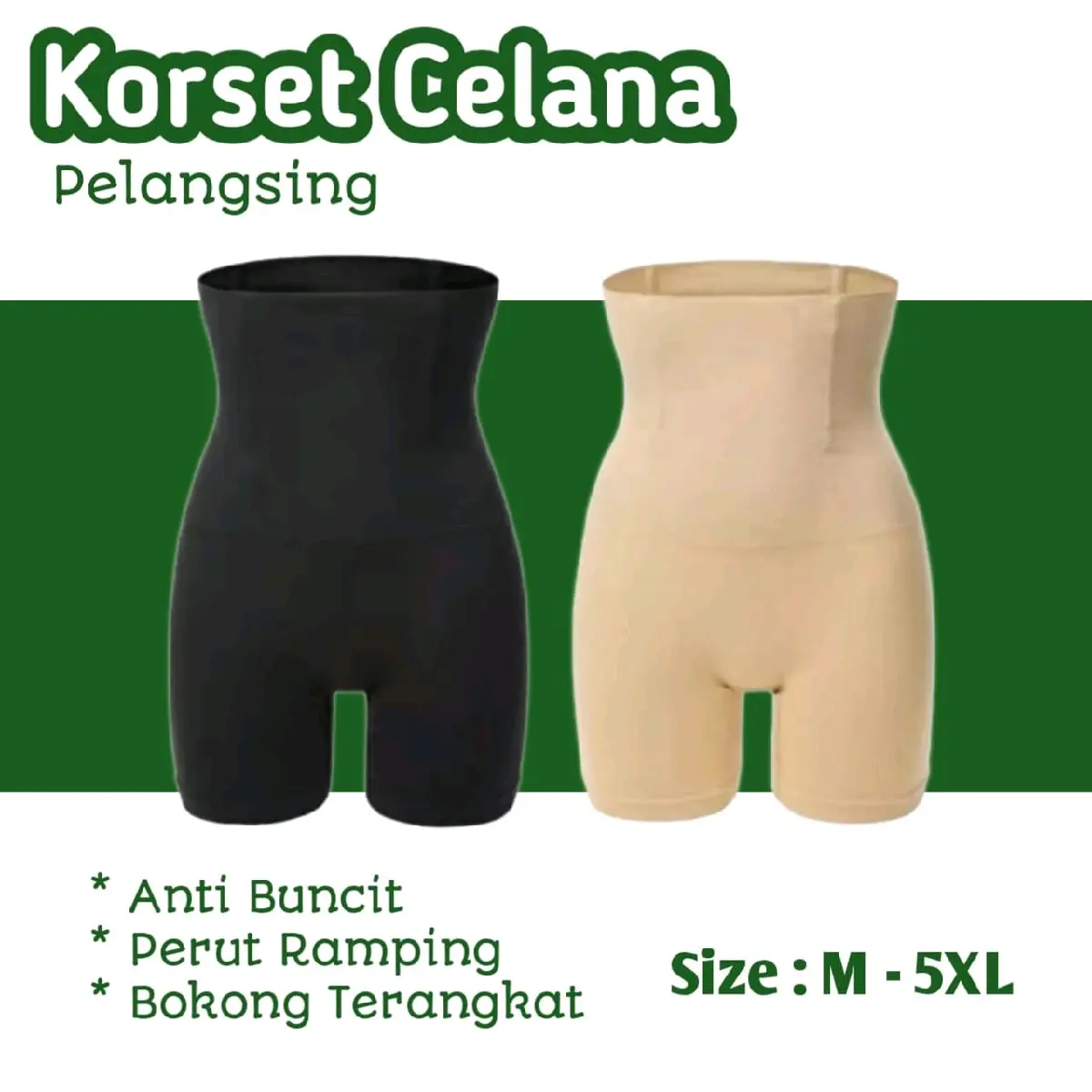 MABHUNGA M-6XL 45-135 KORSER VIRAL untuk perut, paha dan pantat anda "Shapewear Mid Thigh Shaper " Wanita