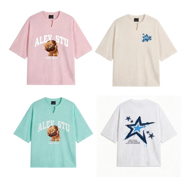 ( HÌNH MỚI) Áo thun tay cộc A55 form boxy WAFFLE Longsleev in hình BST THU ĐÔNG 2026 unisex nam nữ style form rộng Alexmen Menswear