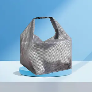 Tas Jaring Transparan 2 Ukuran Kantong Penyimpanan Waterproof Pouch Travel Serbaguna BK6022