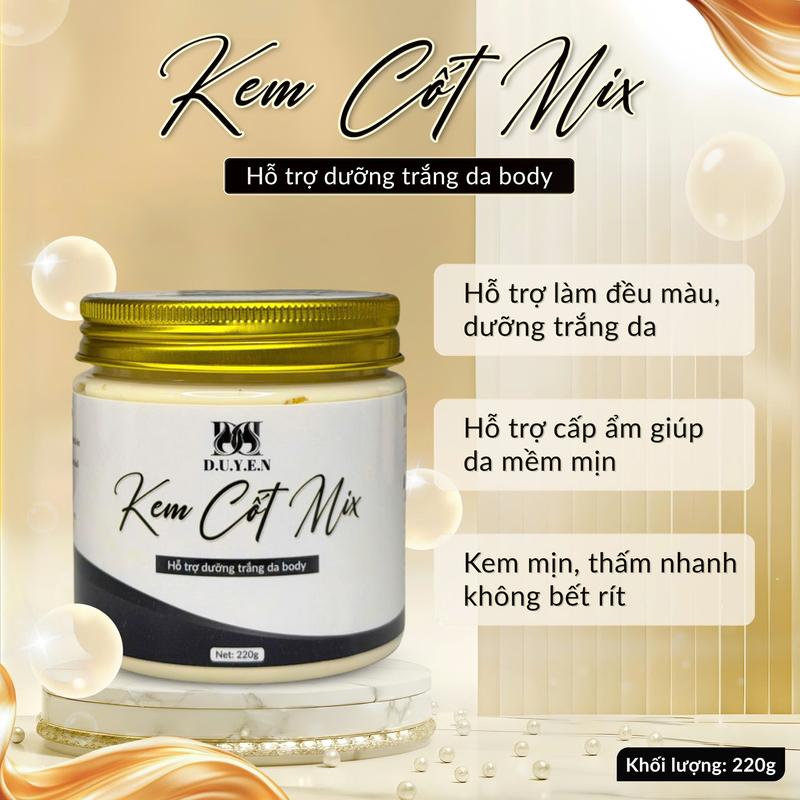KEM BODY CỐT MIX- hỗ trợ dưỡng trắng