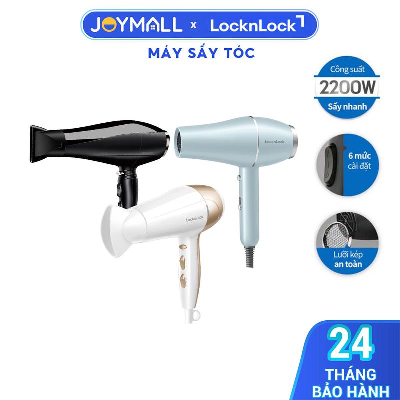  Máy Sấy Tóc LocknLock ENA136WHT ENA146BLK 2000W - Hàng Chính Hãng Chế Độ Nóng Lạnh Kèm Đầu Dẹp Tạo Kiểu Công Suất Lớn - JoyMall   