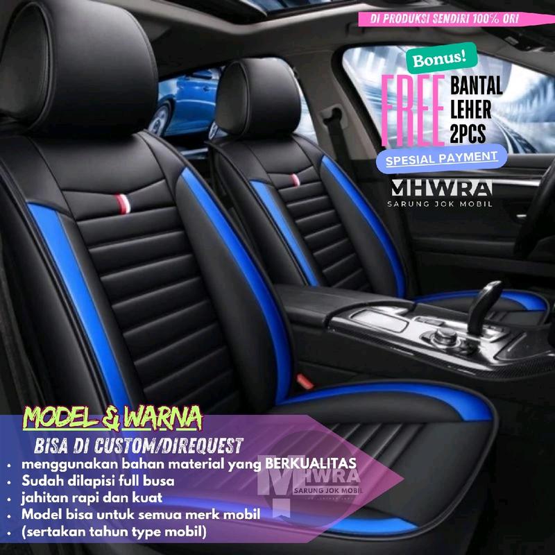 Sarung jok mobil calya sigra full 3 baris bahan kulit sintetis Astra grade A (harga standar) toyota daihatsu CALYA SIGRA Car COD bayar ditempat 8