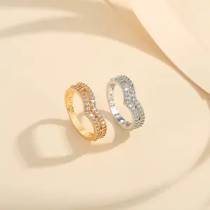 Cincin Fuji Permata Titanium Anti Karat Titanium Steel Fashion Korea