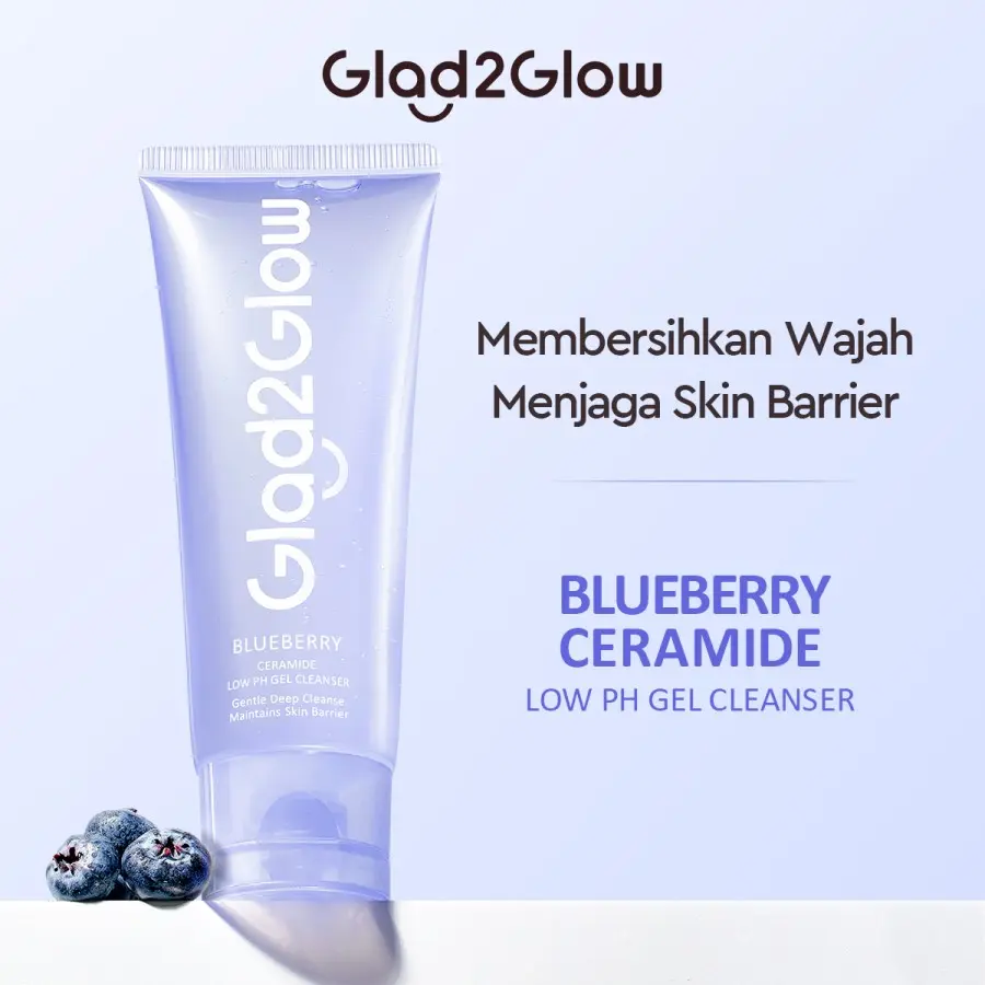 Glad2Glow Blueberry Ceramide Low pH Gel Cleanser 70 ml