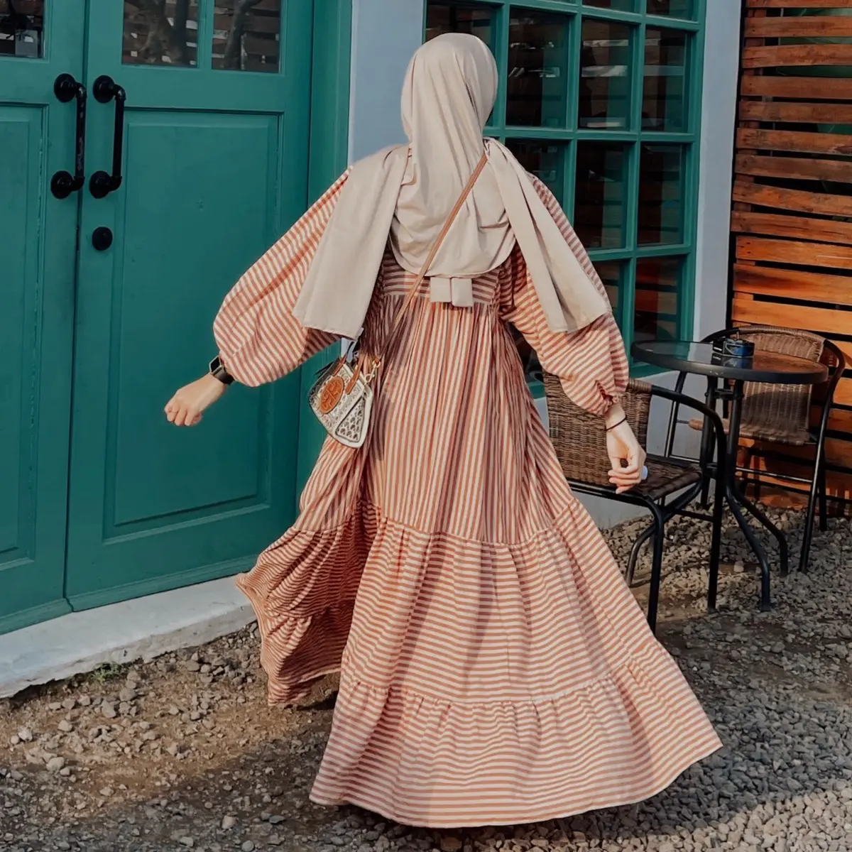 PROUDYHIJAB - Suzy Dress Korean Vintage style Busui Friendly
