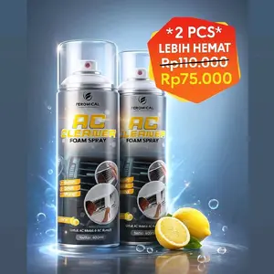 PAKET HEMAT 2 Pcs Feromical AC Cleaner 400 ml | Foam spray Pembersih AC Mobil | Penghilang Bau apek AC