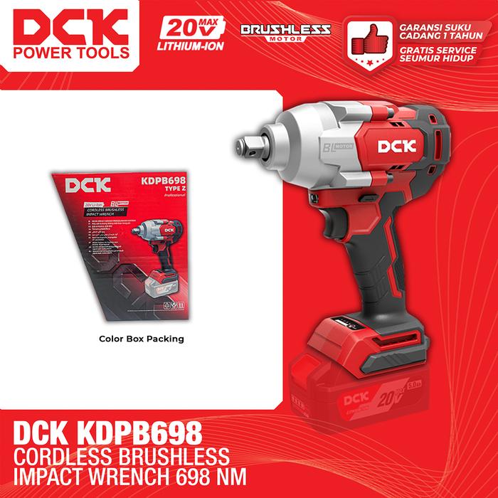 Gambar DCK KDPB698 Cordless Brushless Impact Wrench 698Nm / Mesin Pembuka Baut - UNIT ONLY dari Drill&Co Kota Administrasi Jakarta Barat 5 Tokopedia