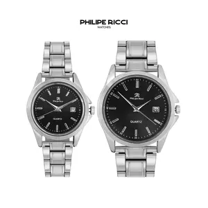 PhiLipe Ricci Jam Tangan Couple Rantai Besi Pria Wanita Terbaru Elegan 7501 Free Box PhiLipe Ricci Jam Tangan Couple Rantai Besi Pria Wanita Terbaru Elegan 7501 Free Box