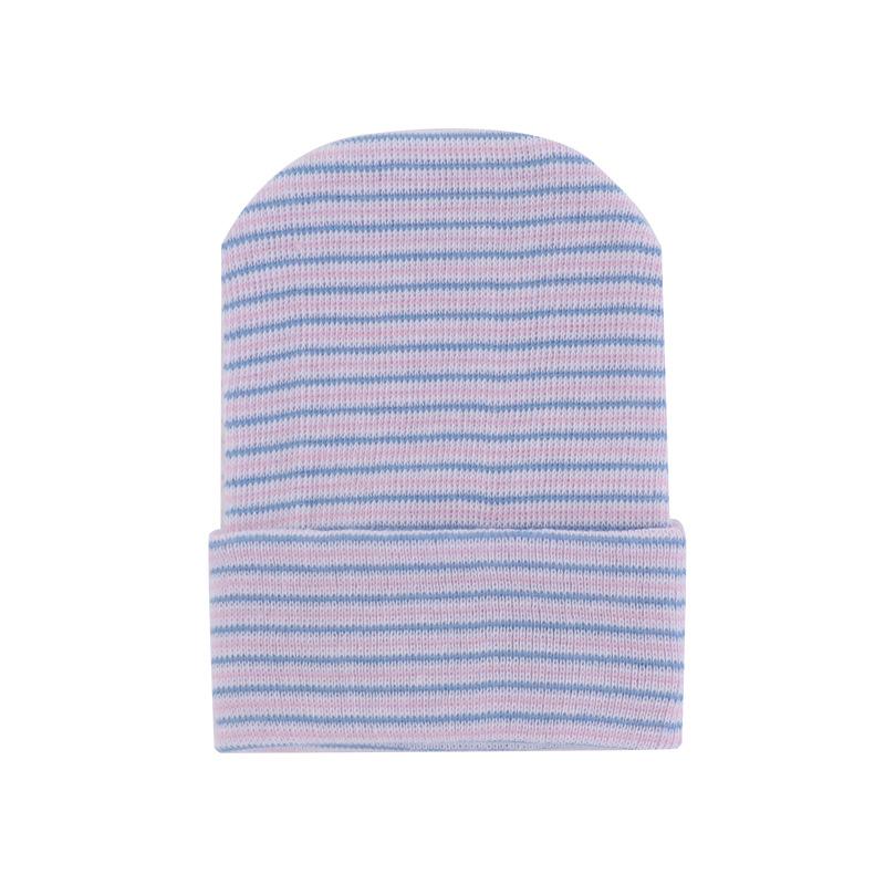 Product Introduction of Baby Boy Girl Hat Infant Striped Fetal Hospital Cap Soft Turban Newborn Nursery Cap Kids Outdoor Casual Beanie Hat Headwrap 22