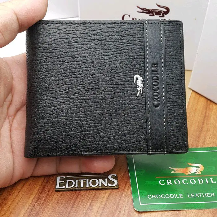 Dompet Pria Kulit Asli Ada Resleting Dompet Pendek Model Tidur 0