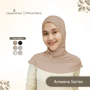 Rayascarves - Ciput Ninja Dagu Jumbo Rayon Premium - Inner Ninja Malay Antem - Ameena Series