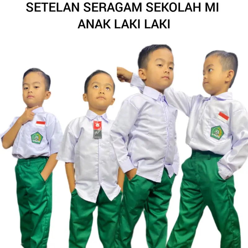 STELAN SERAGAM ANAK SEKOLAH MI  UNTUK LAKI LAKI 0