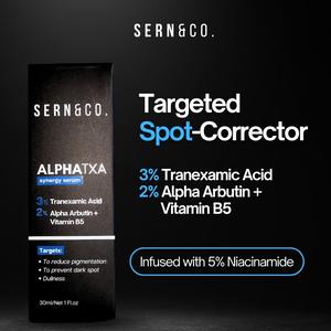 SERN & Co. AlphaTXA Brightening Serum with 3% Tranexamic Acid, 2% Alpha Arbutin & Panthenol