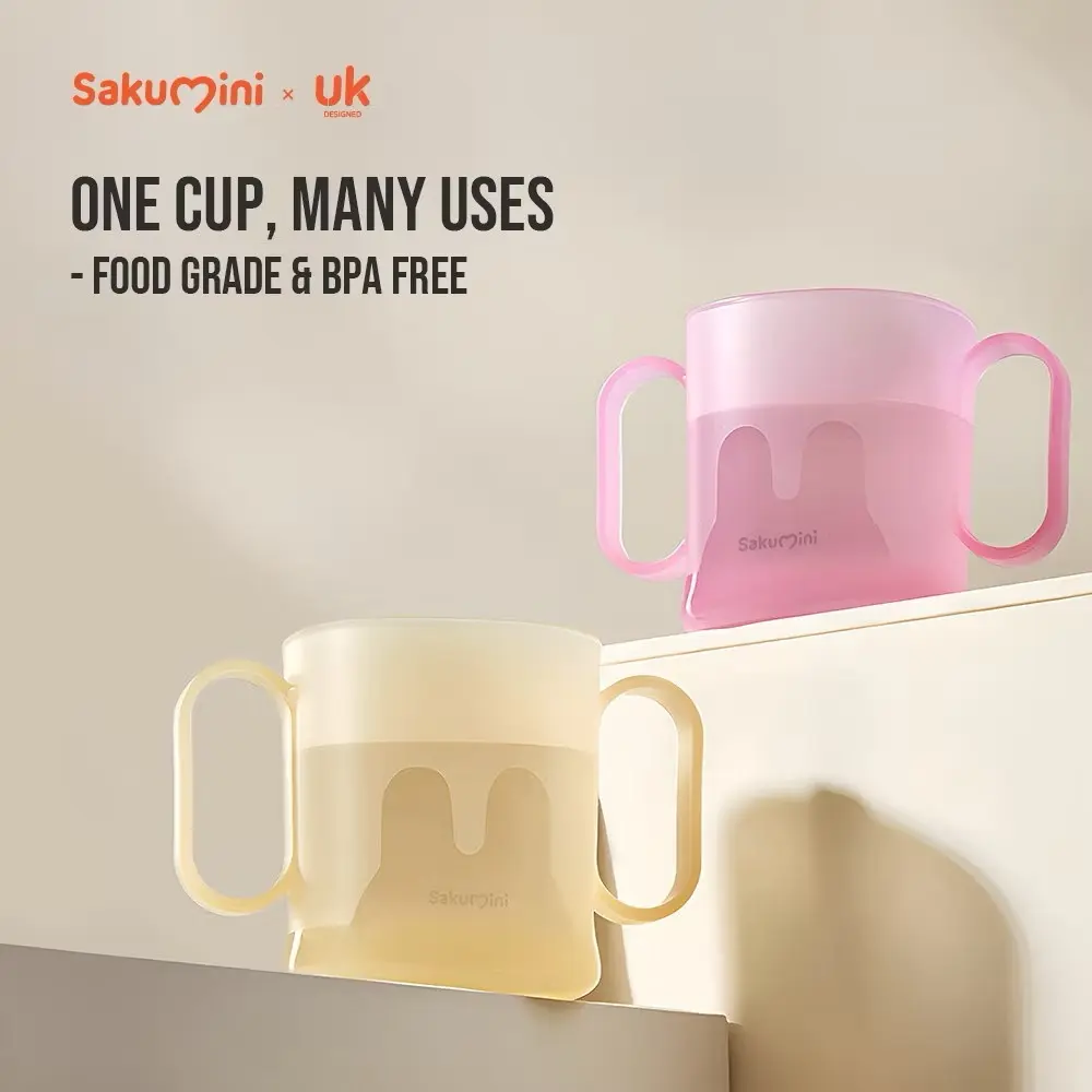 Sakumini Gelas Multifungsi Cangkir Kumur Sikat Gigi Minum Susu Anak Training Cup Mouthwash 230ml
