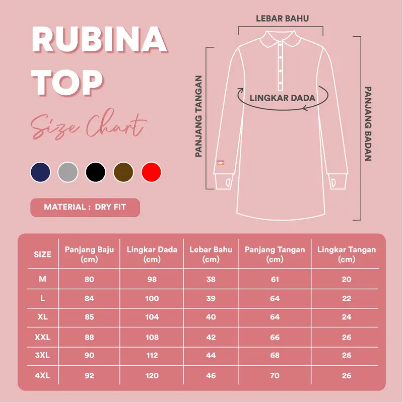 Nusseyba - Rubina Top - Atasan Dryfit - Outfit Olahraga Muslim - Baju Polos Olahraga - Kaos Sport  Panjang Wanita Hitam 7