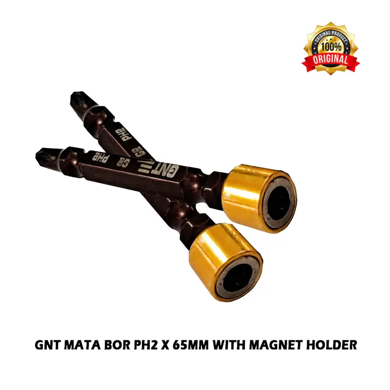 1 SET KUNCI GYPSUM ,KUNCI BAJA RINGAN ROOFING, Mata Obeng Angin Obeng Gypsum PH2 X 65MM Mata Bor Mata Screwdriver GNT 1