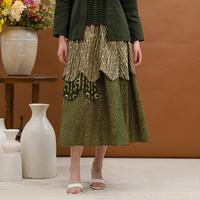 Gambar NONA RARA - Tila Skirt Garut Green P0666, Rok batik wanita modern - ALL SIZE dari Nona Rara Batik Kota Administrasi Jakarta Timur 1 Tokopedia