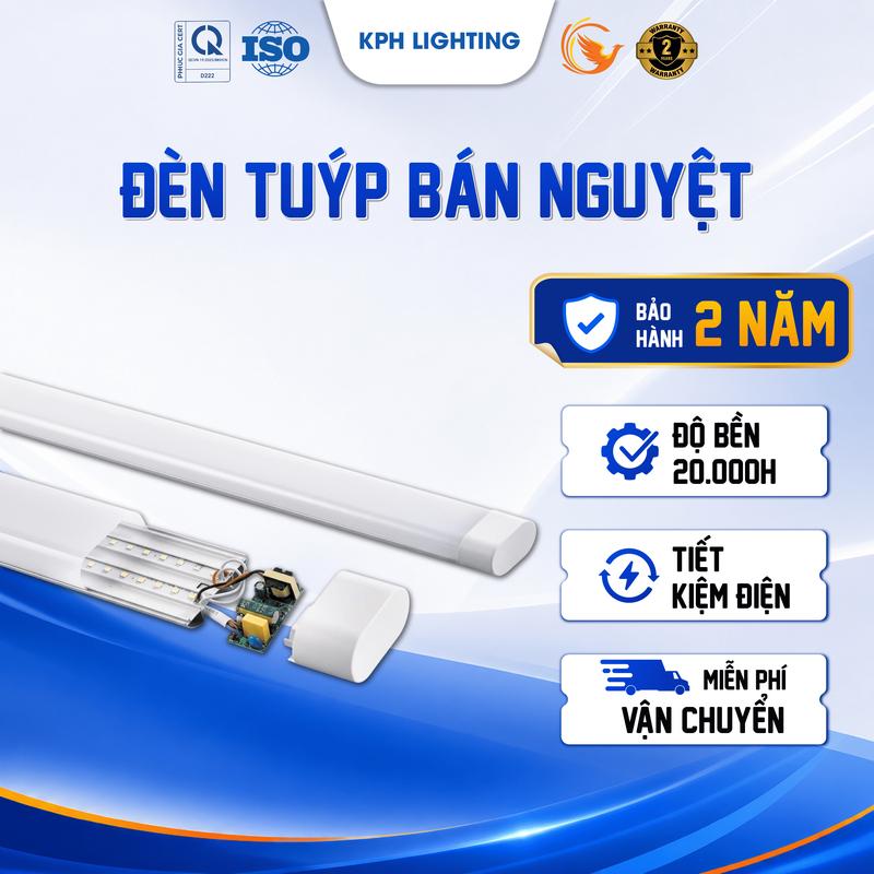 Đèn tuýp LED Bán Nguyệt Oval 40W-60W-100W Tiết Kiệm Năng Lượng Bảo Hành 1 Năm…