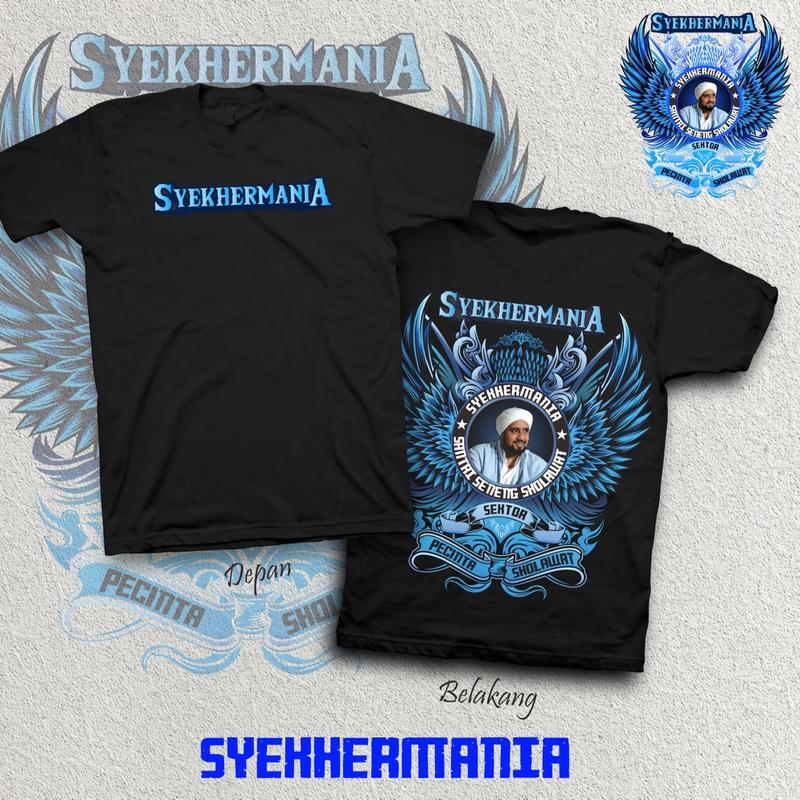KAOS SYEKHER MANIA atasan pria/wanita dewasa Katun Combed premium bahan adem dan halus 1