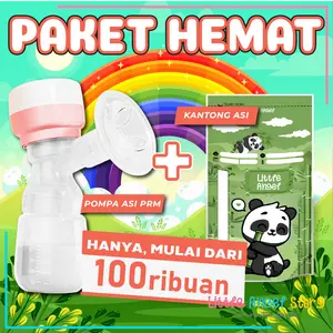 [ Kantong Asi GRATIS ]  PROMO Pompa Asi Electric FREE 30 PCS Kantong Asi 120 Ml Breast Otomotis Milk Breast Pump BPA Free Import Bayi Biru Accessories Electric Daya Hisap Kuat