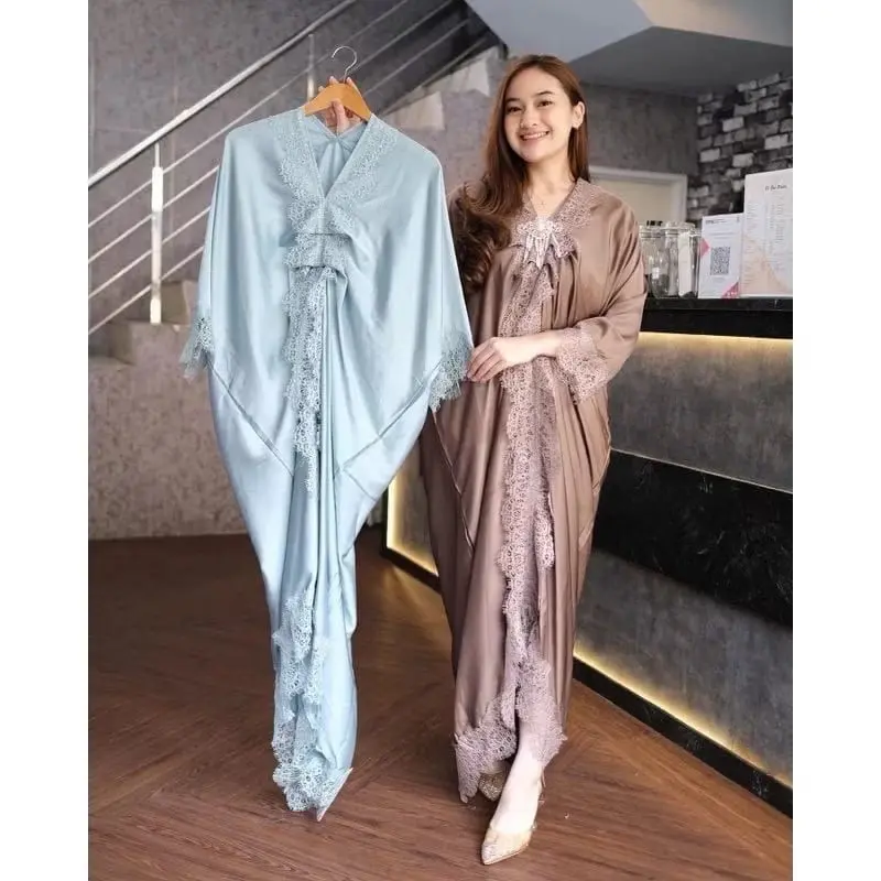 Kaftan polos satin velvet premium Wanita- Kaftan pesta, kondangan 7