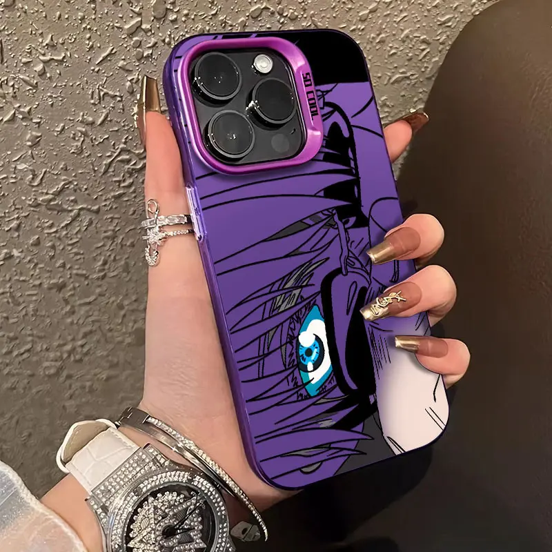 Case Anime Jujutsu Kaisen Gojo Satoru Eyes Case Premium Matte Case HP Ip 15 Pro Max Antishock antinoda Case Untuk iPhone X XR XS anime case hp ip 11 12 14 13 Pro Max cowok casing hp ip XR 7 8 Plus X XS Max hard case 3