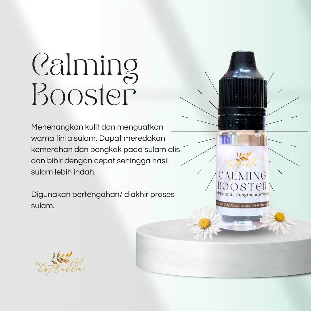 Calming booster sulam alis bibir eyeliner meredakan kemerahan dan menguatkan warna tinta Dr Estrella Dream Calming Permablend