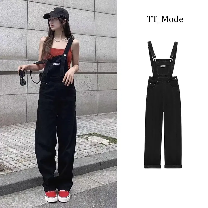 Korean Hitam New Style Jumpsuit Jeans Wanita  Kodoknya Premium 0