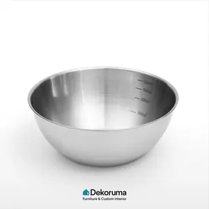 Dekoruma MIYOSHI Mangkok Adonan Stainless Steel / Mangkok Stainless Steel Besar / Dough Bowl Stainless Steel