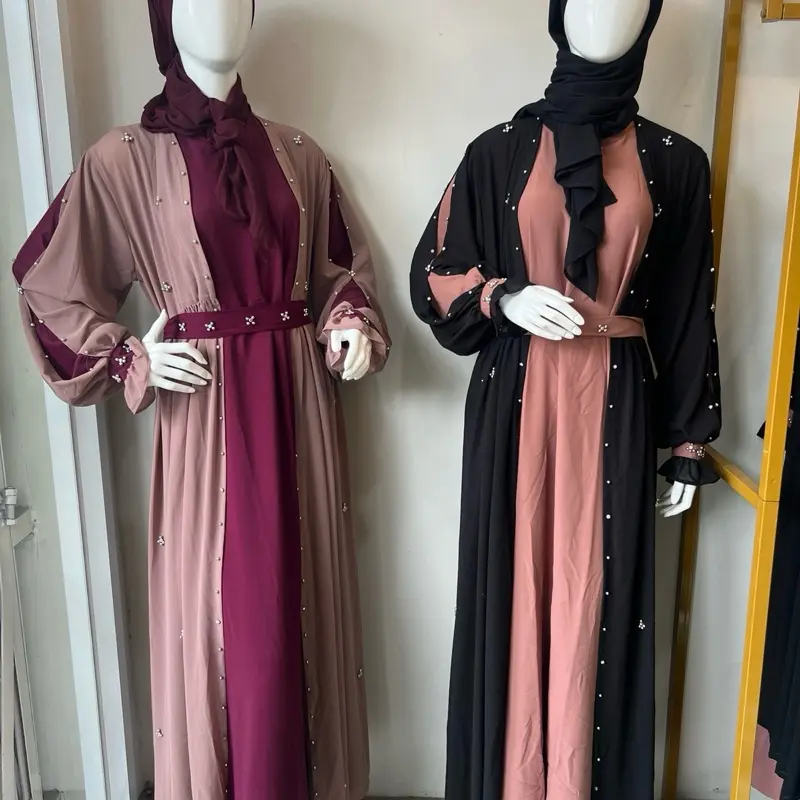Abaya Aluna couple mom and kids abaya cantik abaya warna Muslim Mutiara