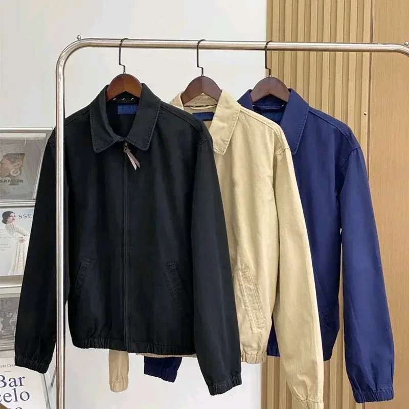 jaket boxsi jaket bomber canvas Pria 0
