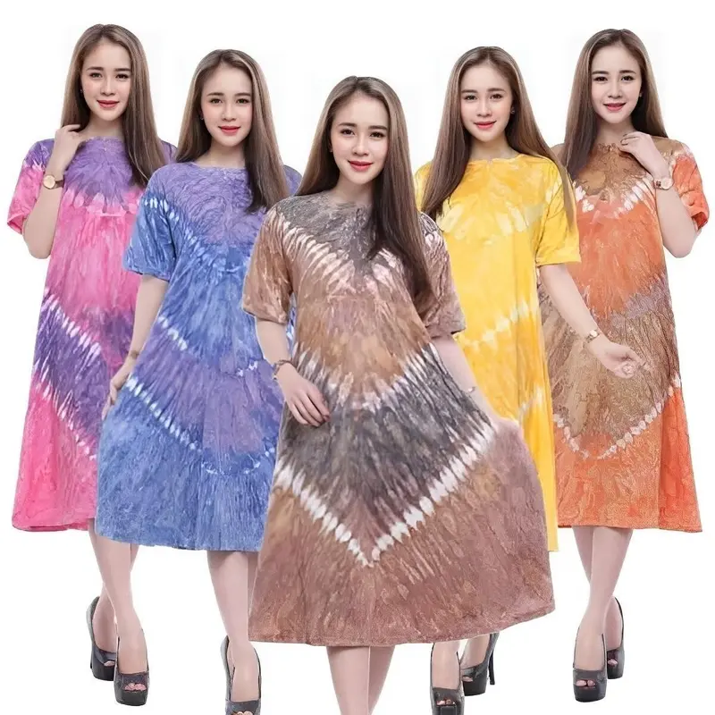 daster 5 pcs 100 rb daster wanita kekinian daster ibu baju tidur wanita dewasa Panjang Tidur Ruffle daster  motif Katun Dress Pendek Rayon Batik non Busui Bumil Serut Putri 0