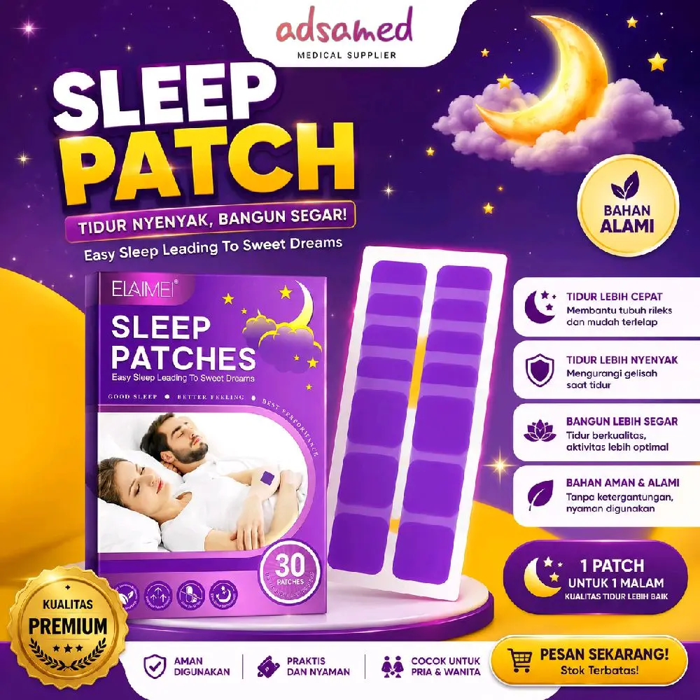 Elaimei Sleep Patch 1 Box 30PCS untuk Wanita Meningkatkan Kualitas Tidur dan Mood - Celana