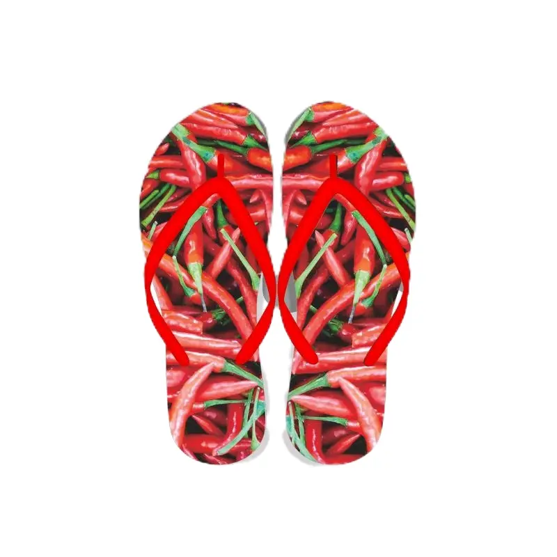 Sandal Wanita Sendal Jepit Motif Sayur Sayuran - Bahan Eva Spon Berkualitas Tinggi - Cewek