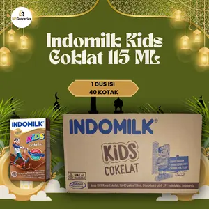 [NFG X RAMADAN SALE] SUSU INDOMILK RASA COKLAT dan STOBERI 115ml (ISI 40)