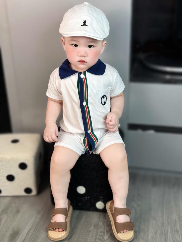 [BÉ NHẤT NHÀ]-Body Polo Cotton kẻ sọc công tử cho bé chất cotton mềm mịn co dãn 4 chiều 4