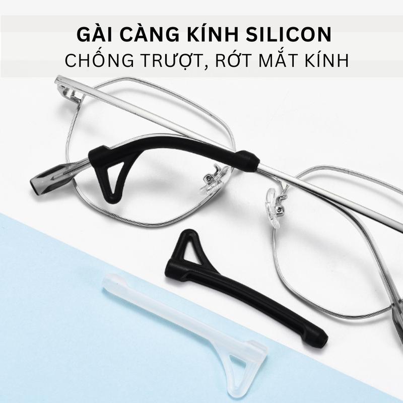 Móc cài chân mắt kính chống tuột, chất liệu silicon cao cấp dẻo, co giãn có thể gắn nhiều càng kính, an toàn, nhẹ bền.