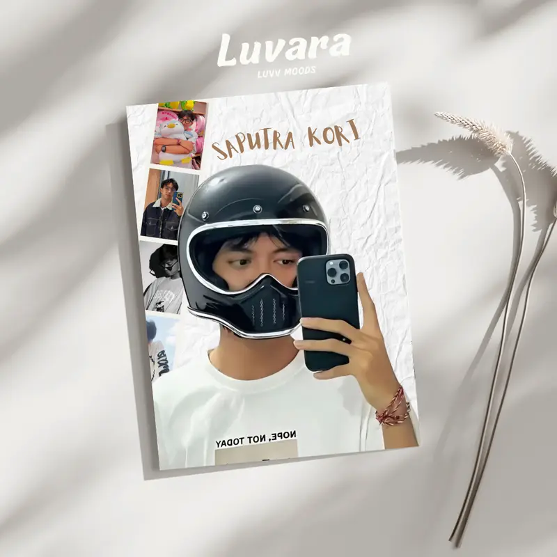 Poster Dinding Saputra Kori Kayu MDF Ukuran A4 - Gambar Glossy HD Bonus Photocard Kori, Foto 0