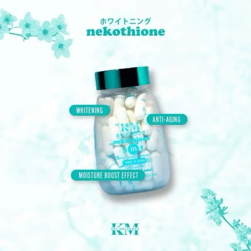 Nekothione 9in1 Capsule by KM Kat Melendez-Adult Healthcare Supplement  Boost Glutathione Whitening Healthy Beauty - TikTok Shop Philippines