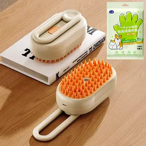 Tisu Pembersih Hewan Peliharaan (6-Pack) Sarung Tangan Pembersih Spa  - Tidak perlu dicuci dengan air, Segar dan Penghilang Bau; Sisir Pijat Semprot Hewan Peliharaan untuk Menghilangkan Bulu yang Mengambang, Cocok untuk kucing dan anjing