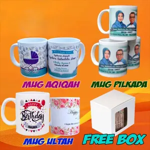 Souvenir Mug Custom Birthday, Kado , Bisa Custom Tulisan & Gambar/Foto