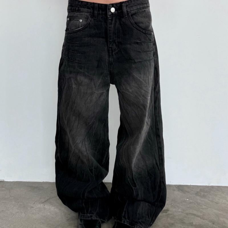    Deal Mở Bán    Quần Dài Jean Wash Cesar Ống Rộng Cạp Trễ Màu Unisex Nam Nữ 