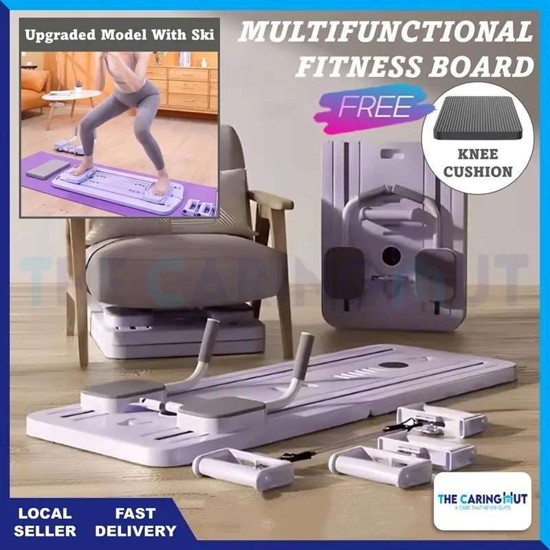 【READY STOCK】2025 NEW Fitness Board Abs Roller Workout Equipment Automatic Rebound Push Up Board Resistance