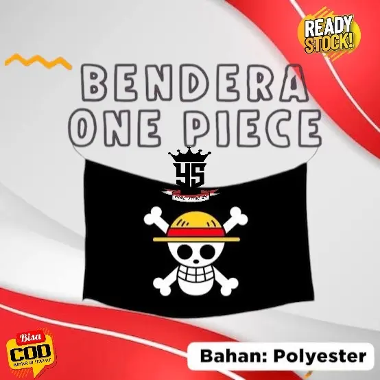 Bendera one piece ukuran 90x60cm