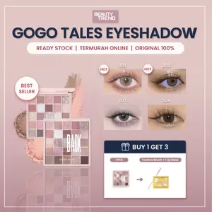 [BPOM ORI] Gogo Tales Eyeshadow Palette 25 Colors Pigmented Warna Natural Mudah Dibaur GT282