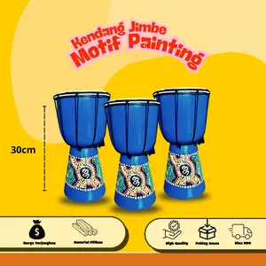 Alat Musik Kendang Anak Gendang Jimbe Kecil Motif Unik Mainan Edukasi Hadiah Souvernir Termurah
