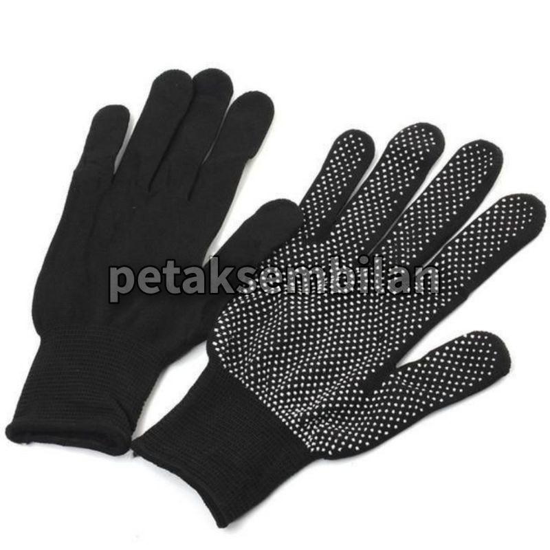 Sarung Tangan Motor Full finger Bintik Putih Non Slip Bahan Tipis Tidak Terlalu Tebal 7